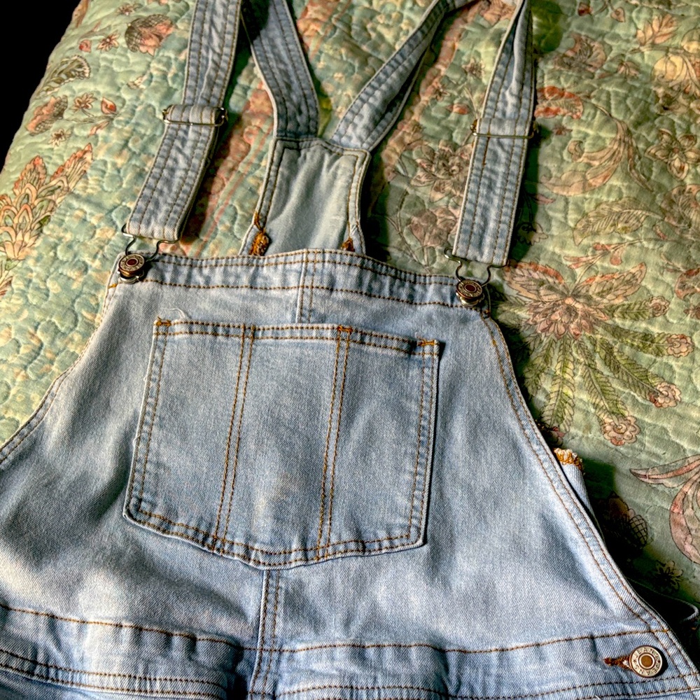 Light Blue Denim Overalls